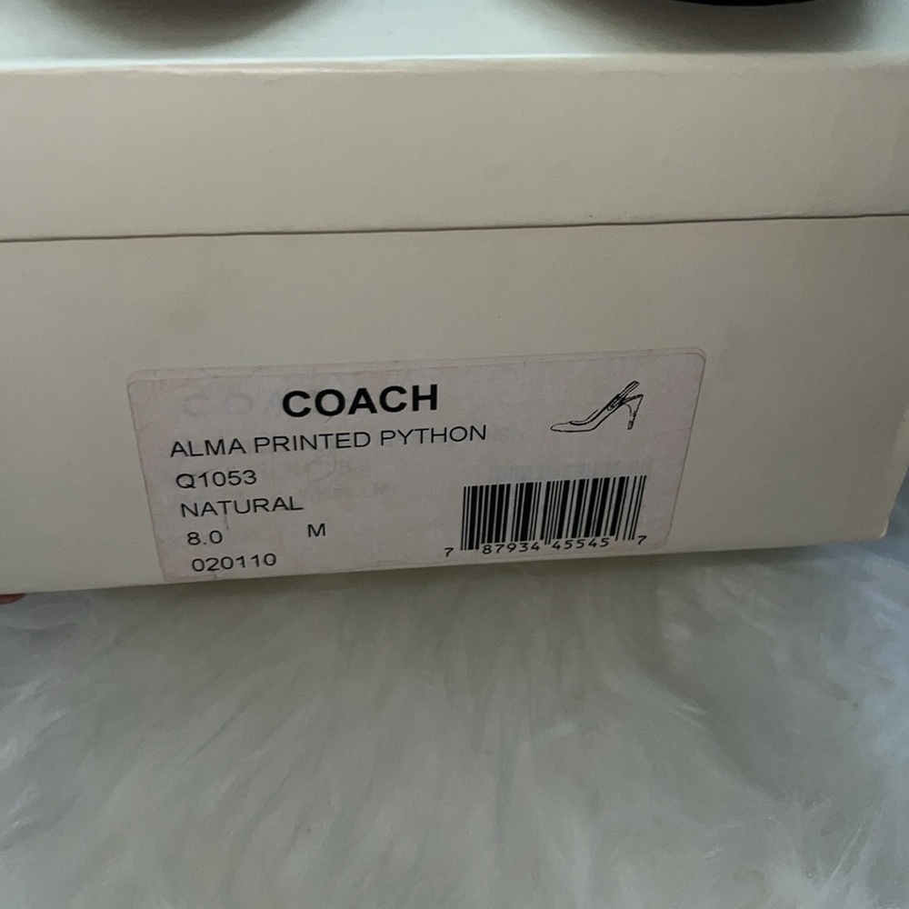 Coach Alma Python Print Heels - image 2